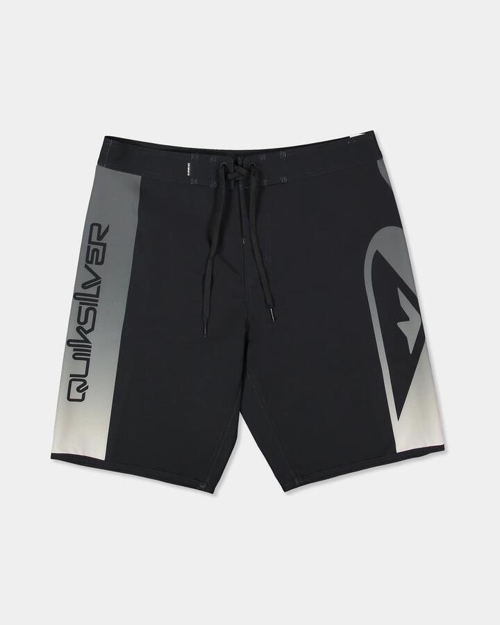 Image of Swimwear. Product name - Quiksilver Mens Surfsilk Holmes 20" Boardshorts Black Holmes in Black Holmes colour by brand - Quiksilver