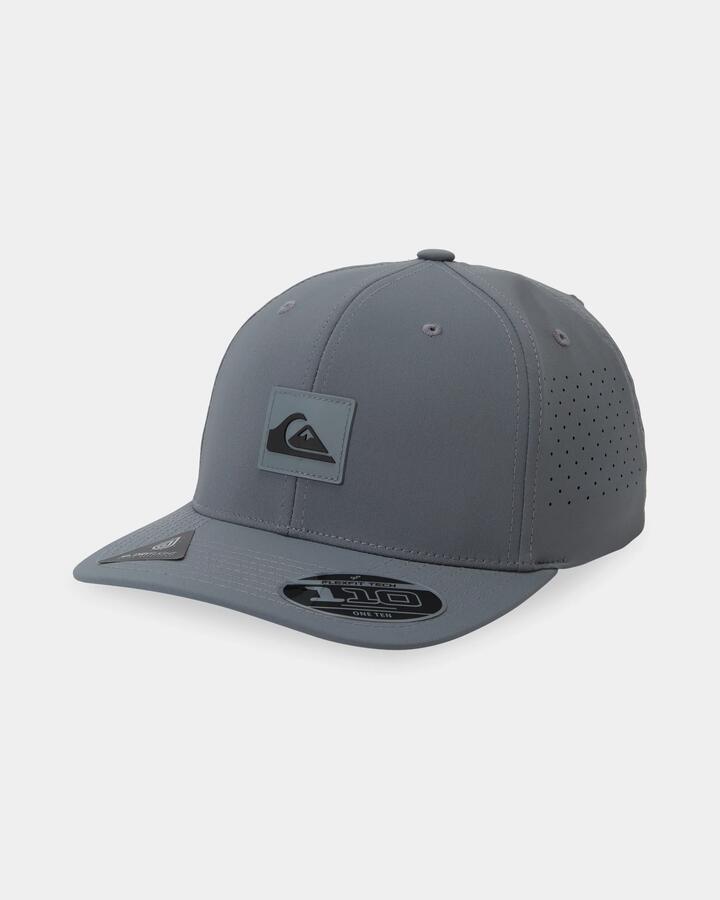 Image of Hats. Product name - Quiksilver Mens Adapted Strapback Cap Iron Gate in Iron Gate colour by brand - Quiksilver