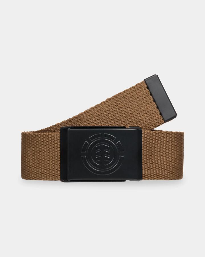Image of Belts. Product name - Element Mens Icon Nylon Belt Sepia in Sepia colour by brand - Element