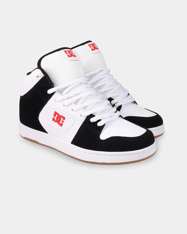 Image of Shoes. Product name - DC Shoes Mens Manteca 4 Hi Skate Shoes Black/White/Red in Black/White/Red colour by brand - DC Shoes