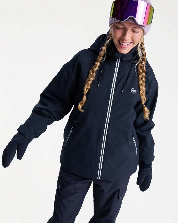 Image of Coats & Jackets. Product name - Roxy Womens Landscape Snow Jacket True Black in True Black colour by brand - Roxy