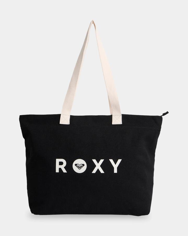 Image of Bags. Product name - Roxy Womens Cool Summer Tote Bag Anthracite in Anthracite colour by brand - Roxy
