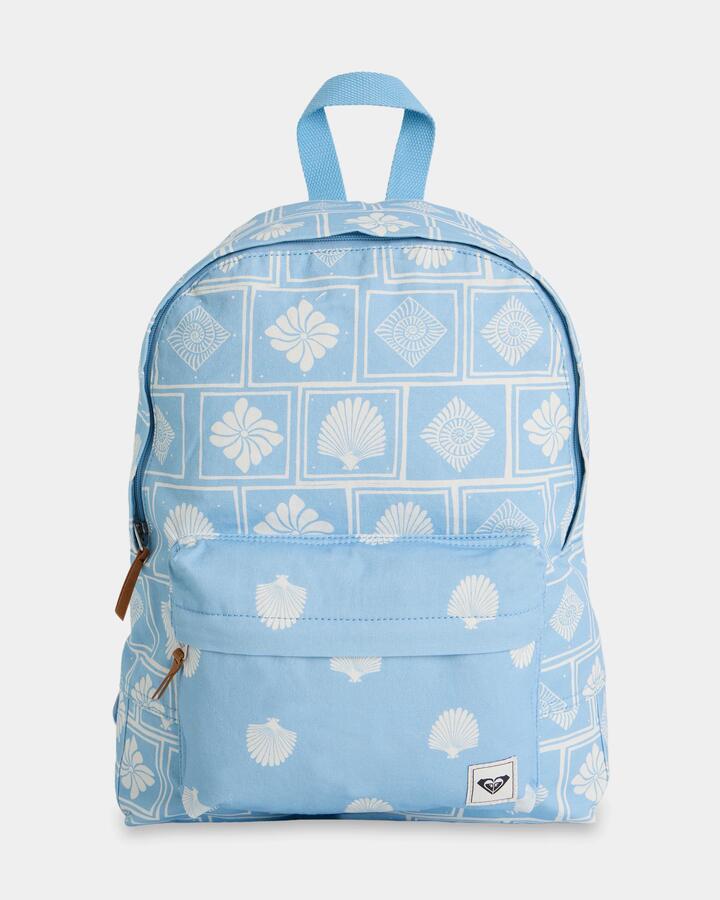 Image of Bags. Product name - Roxy Sugar Baby Backpack Cerulean Shell Yeah S in Cerulean Shell Yeah S colour by brand - Roxy