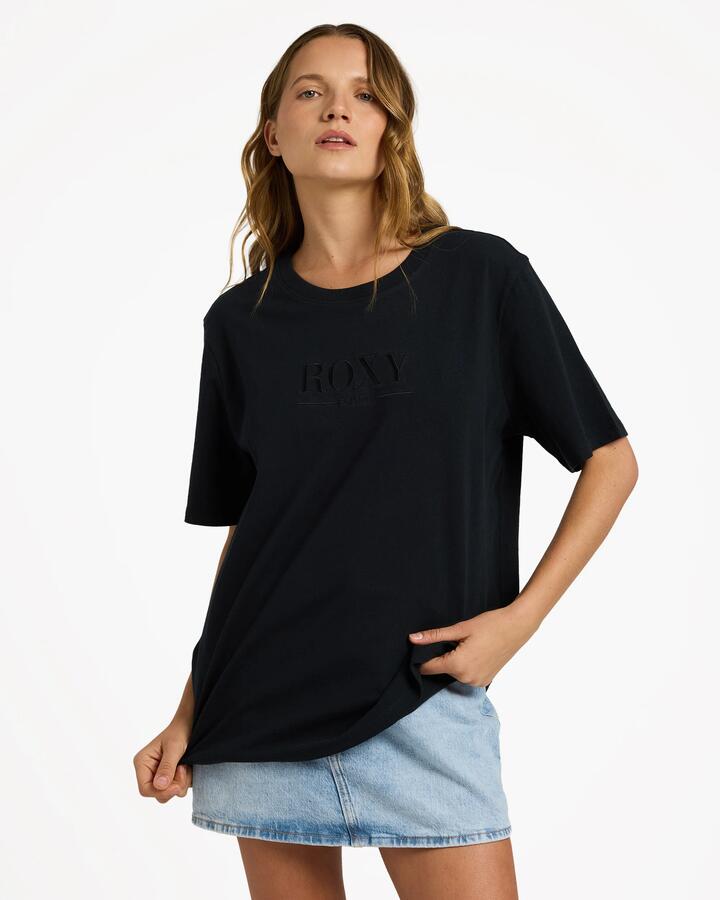 Image of T-Shirts. Product name - Roxy Womens Sweet Life T-Shirt Black in Black colour by brand - Roxy
