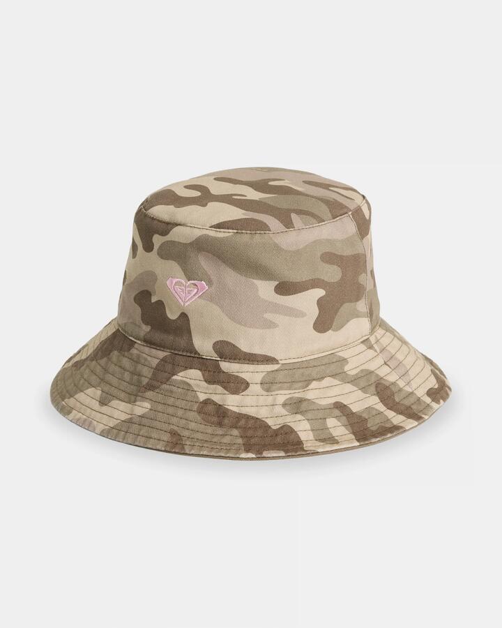 Image of Hats. Product name - Roxy Womens Wahine Bucket Hat Dark Green in Dark Green colour by brand - Roxy