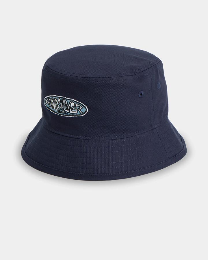 Image of Hats. Product name - Quiksilver Boys 8-16 Wax Head Bucket Hat Mood Indigo in Mood Indigo colour by brand - Quiksilver