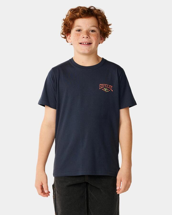 Image of T-Shirts. Product name - Rip Curl Boys 8-16 Air Shred T-Shirt Dark Navy in Dark Navy colour by brand - Rip Curl