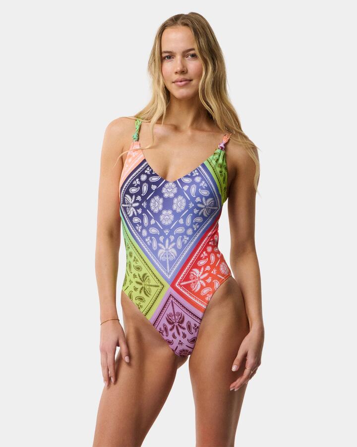 Image of Swimwear. Product name - Rip Curl Womens Bossa Nova Good One One Piece Swimsuit Multico in Multico colour by brand - Rip Curl