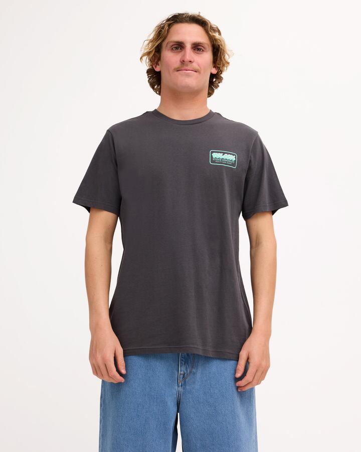 Image of T-Shirts. Product name - Volcom Mens Goofin T-Shirt Asphalt Black in Asphalt Black colour by brand - Volcom