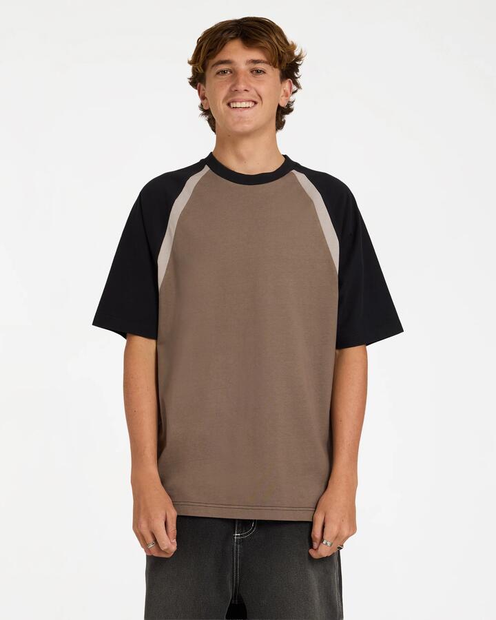 Image of T-Shirts. Product name - Billabong Mens Spec Fluid T-Shirt Gravel in Gravel colour by brand - Billabong