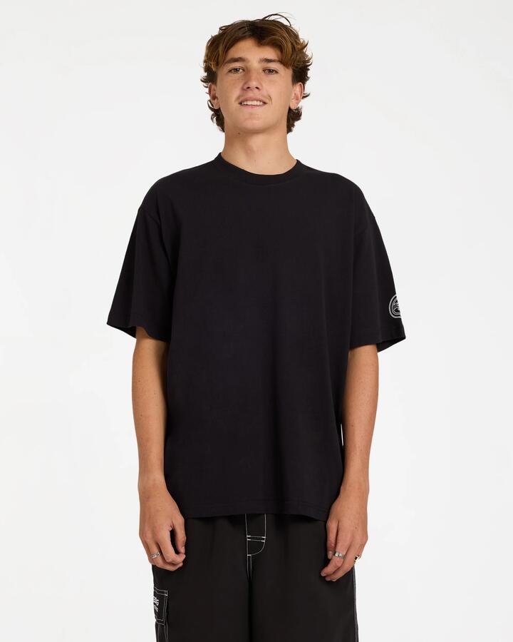 Image of T-Shirts. Product name - Billabong Mens Spec Bio Wave T-Shirt Off Black in Off Black colour by brand - Billabong