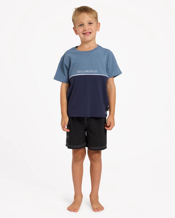 Image of T-Shirts. Product name - Billabong Boys 2-7 Groms Spec Legacy T-Shirt Cloud Blue in Cloud Blue colour by brand - Billabong