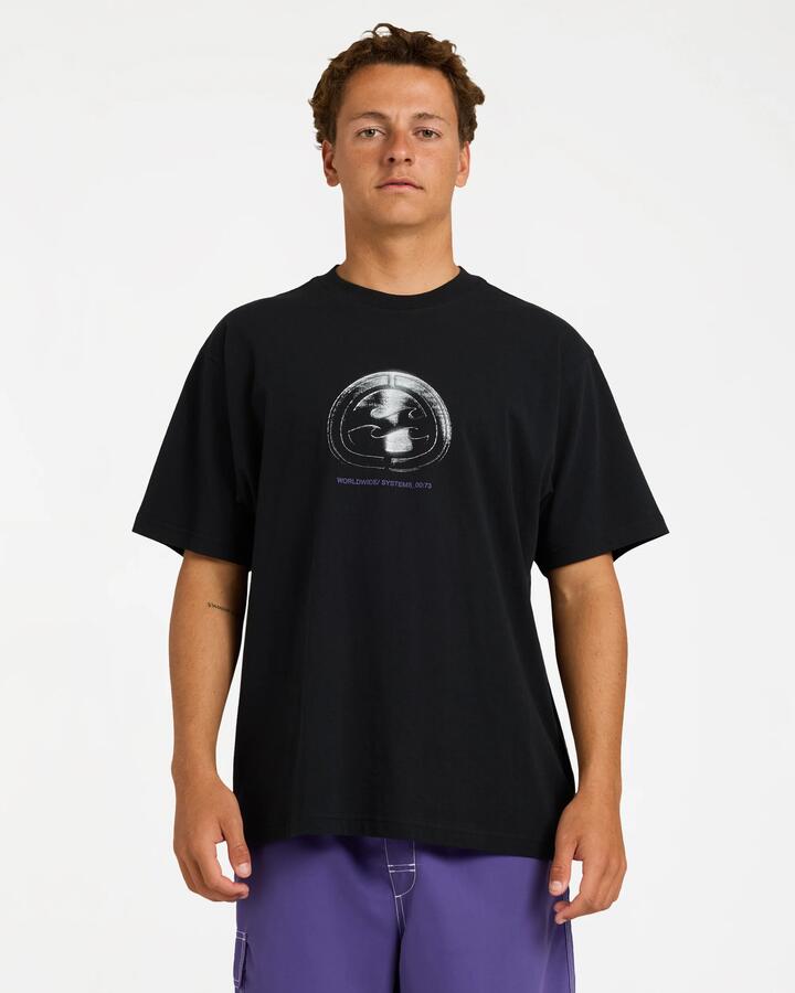 Image of T-Shirts. Product name - Billabong Mens Spec Metal T-Shirt Black in Black colour by brand - Billabong