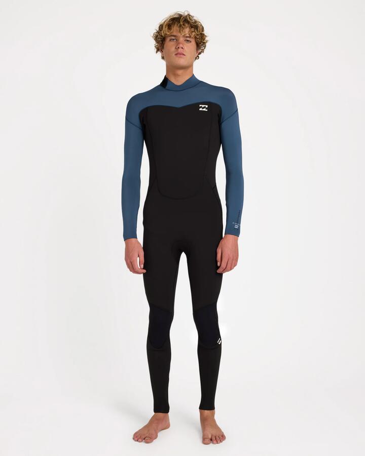 Image of Wetsuits. Product name - Billabong Mens 3/2 Absolute Core Gbs Back Zip Wetsuit Dark Denim in Dark Denim colour by brand - Billabong