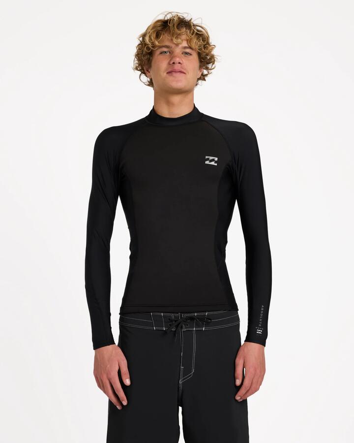 Image of Wetsuits. Product name - Billabong Mens 1/1 Absolute Poly Lite Jacket Wetsuit Top Black in Black colour by brand - Billabong