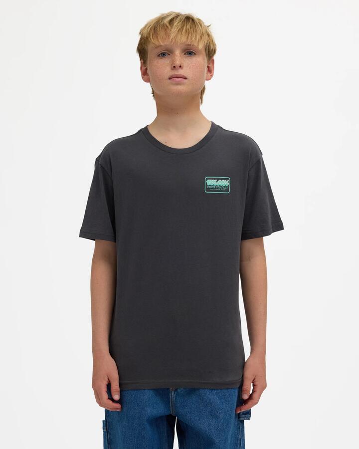 Image of T-Shirts. Product name - Volcom Boys 8-16 Goofin T-Shirt Asphalt Black in Asphalt Black colour by brand - Volcom