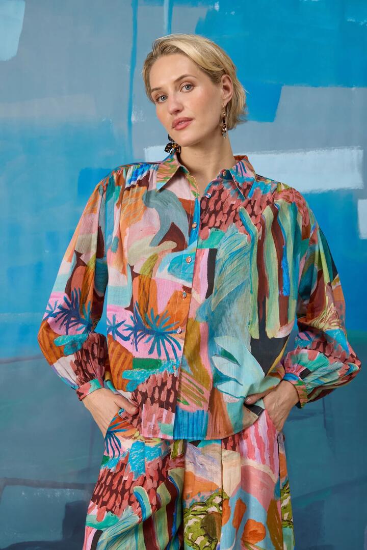 Image of Shirts. Product name - Endless Horizon Shirt in Print colour by brand - Gorman