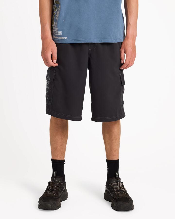 Image of Swimwear. Product name - Billabong Mens Throw On 3.0 23" Boardshorts Black/Grey in Black/Grey colour by brand - Billabong