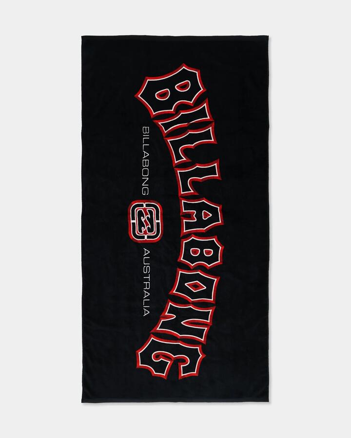 Image of Towels. Product name - Billabong Arch Beach Towel Black in Black colour by brand - Billabong