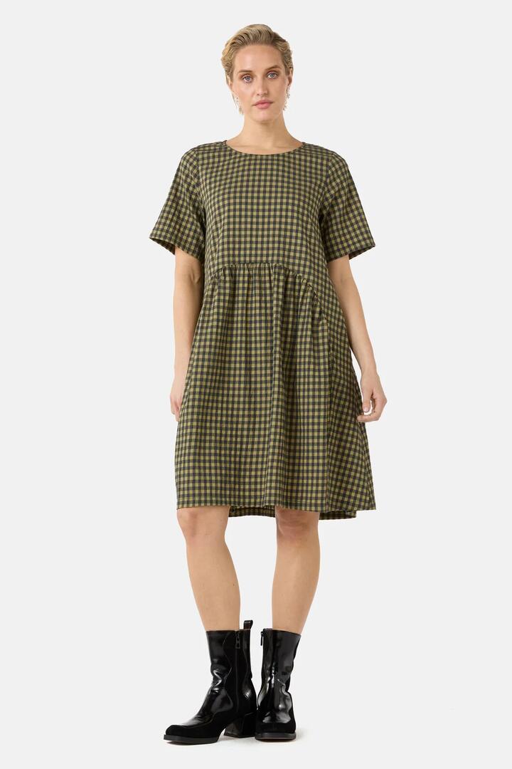 Image of Dresses. Product name - Rachele Check Seersucker Dress in Check colour by brand - Gorman