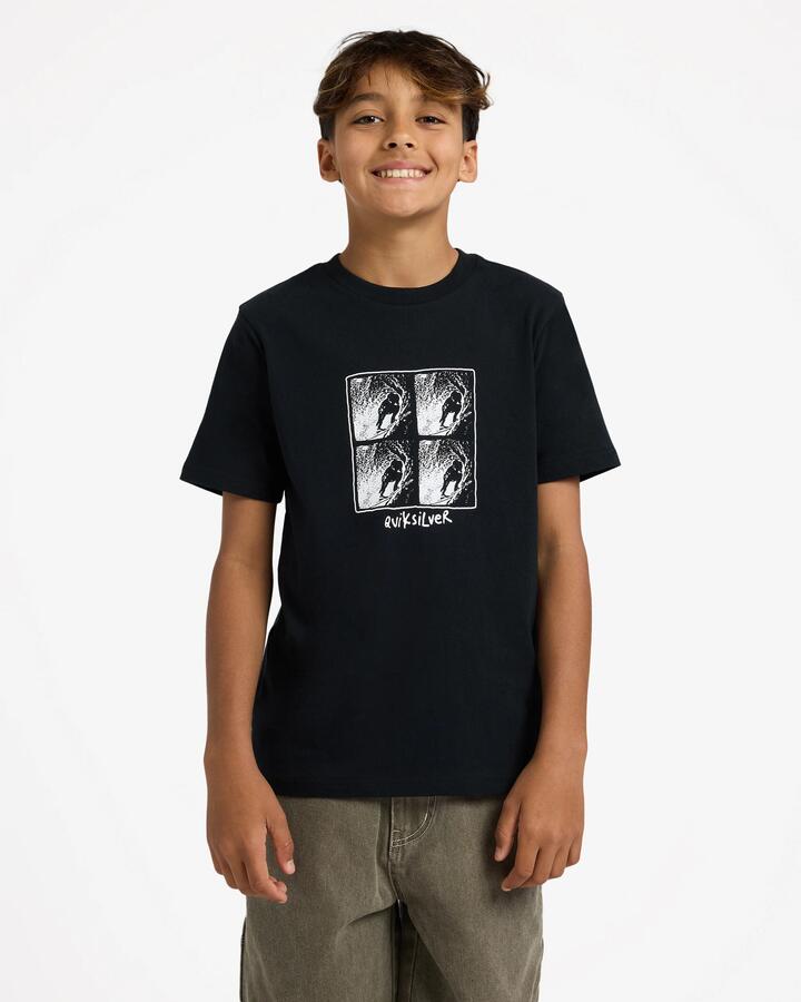 Image of T-Shirts. Product name - Quiksilver Boys 8-16 Green Room T-Shirt Black in Black colour by brand - Quiksilver