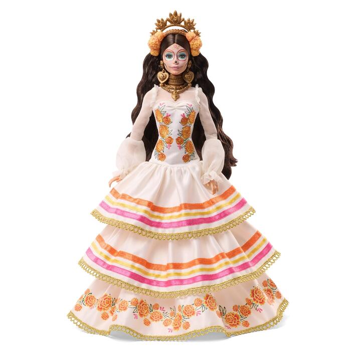Image of Dolls. Product name - 2025 DÃa De Muertos Barbie Doll in colour by brand - Barbie