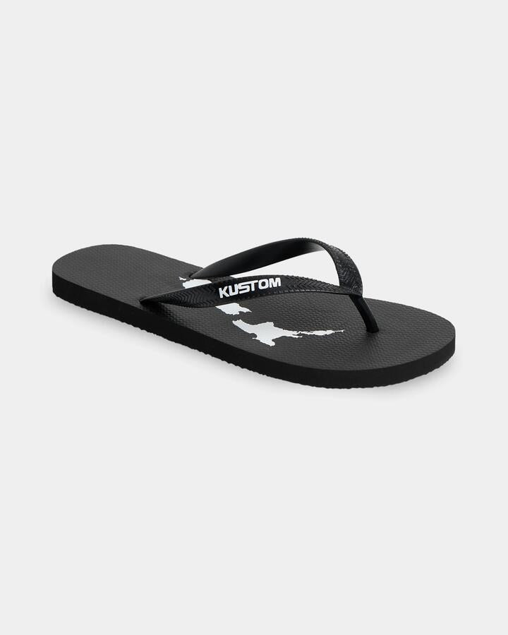 Image of Sandals. Product name - Kustom Mens Blend Base Sandals Black in Black colour by brand - Kustom