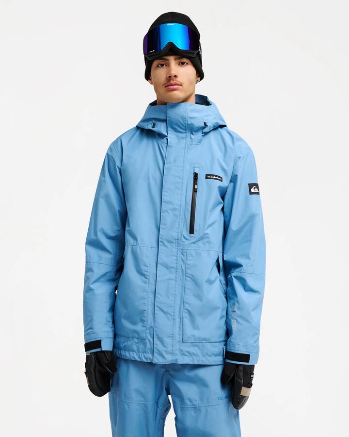Image of Coats & Jackets. Product name - Quiksilver Mens Mission Gore-Tex Snow Jacket Quiet Harbor in Quiet Harbor colour by brand - Quiksilver
