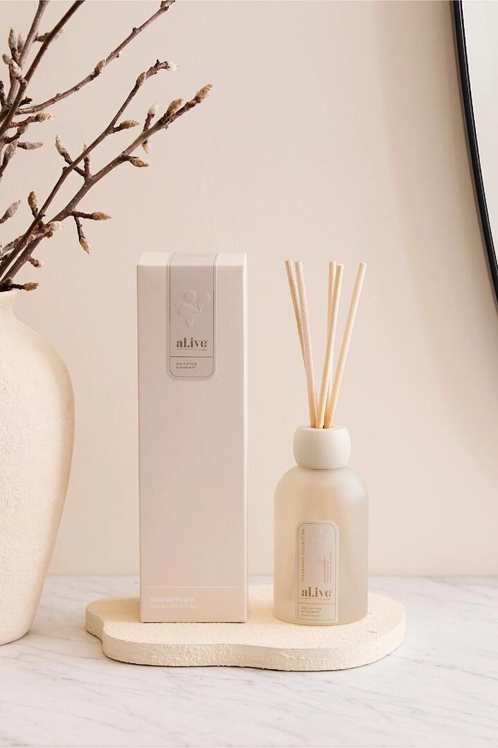 Image of Perfumes & Colognes. Product name - Sea Cotton & Coconut 250ml Diffuser in colour by brand - Alive Body