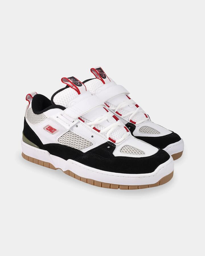 Image of Sneakers. Product name - DC Shoes Mens Js 1 Sneakers Black/White/Red in Black/White/Red colour by brand - DC Shoes