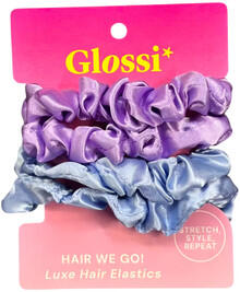 Image of Toys. Product name - Glossi 4 Pack Hair Elastics Blue in colour by brand - Toymate