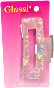 Image of Toys. Product name - Glossi Hair Claw Clip Pink in colour by brand - Toymate