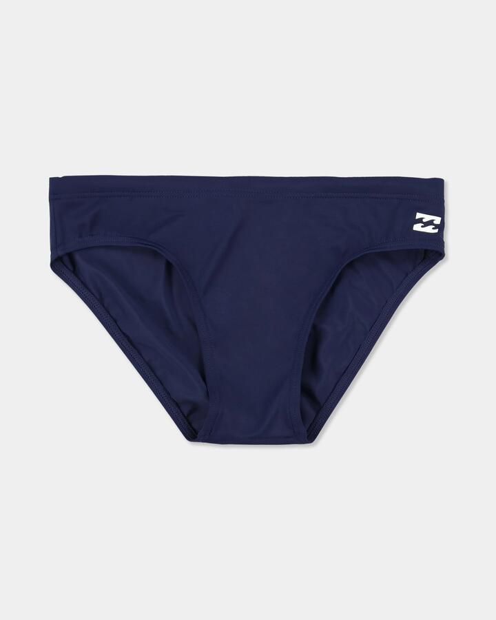 Image of a model wearing Shorts. Product name - Billabong Boys 8-16 Boys Pool Days Swim Shorts Navy in Navy colour by brand - Billabong