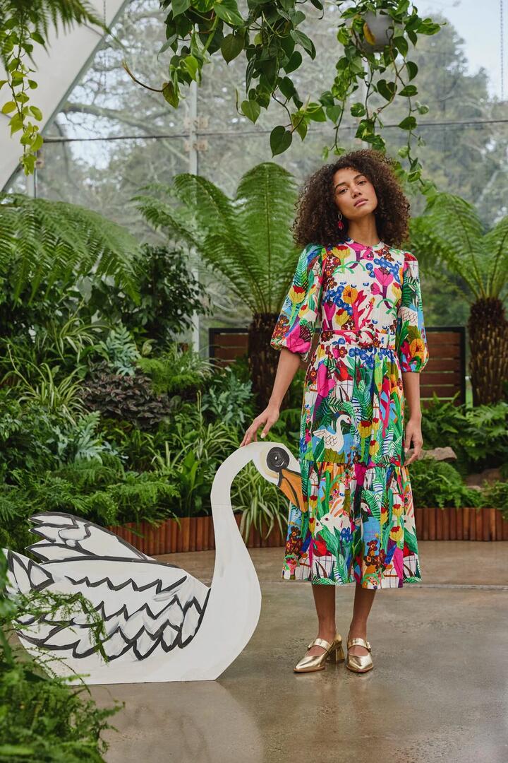 Image of Dresses. Product name - Sanctuary Long Dress in Print colour by brand - Gorman