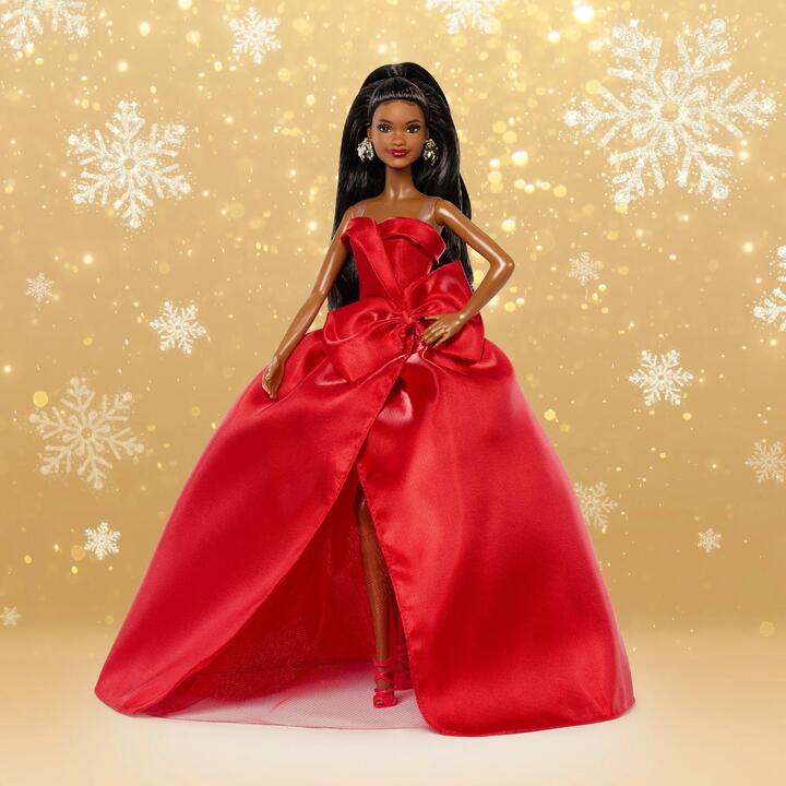 Image of Dolls. Product name - Barbie Signature 2026 Holiday Barbie Doll 2 in colour by brand - Barbie Signature