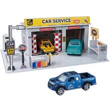 Image of Toy Playsets. Product name - Diecast Car Service Station Playset in colour by brand - Toymate