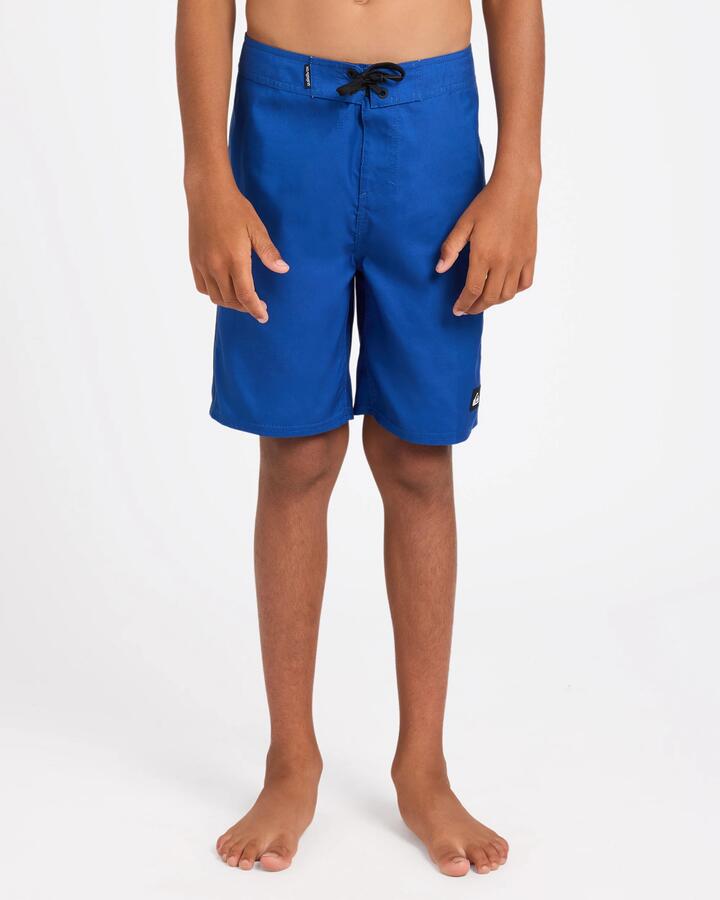 Image of Swimwear. Product name - Surf Dive 'n Ski Boys 8-16 Everyday Billboard 17" Boardshorts Monaco Blue in Monaco Blue colour by brand - Surf Dive 'n Ski