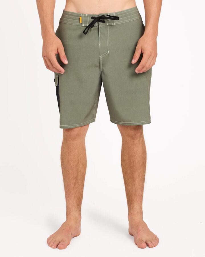 Image of Swimwear. Product name - Surf Dive 'n Ski Mens Freshwater 20" Boardshorts Dusty Olive in Dusty Olive colour by brand - Surf Dive 'n Ski