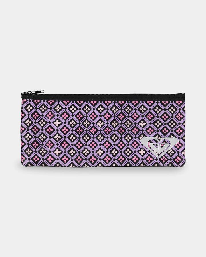 Image of Accessories. Product name - Surf Dive 'n Ski Roxy Vibes Pencil Case Viola in Viola colour by brand - Surf Dive 'n Ski