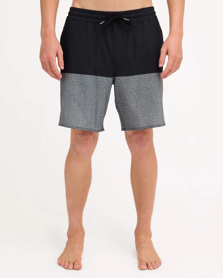 Image of Swimwear. Product name - Volcom Mens Manic 17" Boardshorts Black Combo in Black Combo colour by brand - Volcom