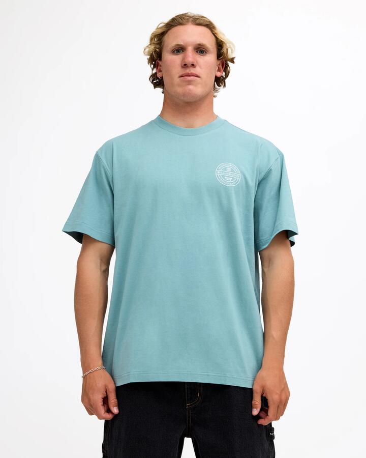 Image of T-Shirts. Product name - Billabong Mens Rotar Bracket T-Shirt Blue Haze in Blue Haze colour by brand - Billabong