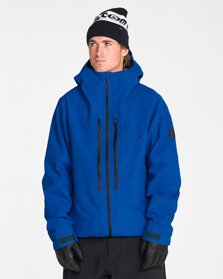 Image of Coats & Jackets. Product name - Volcom Mens Guch Gore-Tex Pro Jacket Bright Blue in Bright Blue colour by brand - Volcom