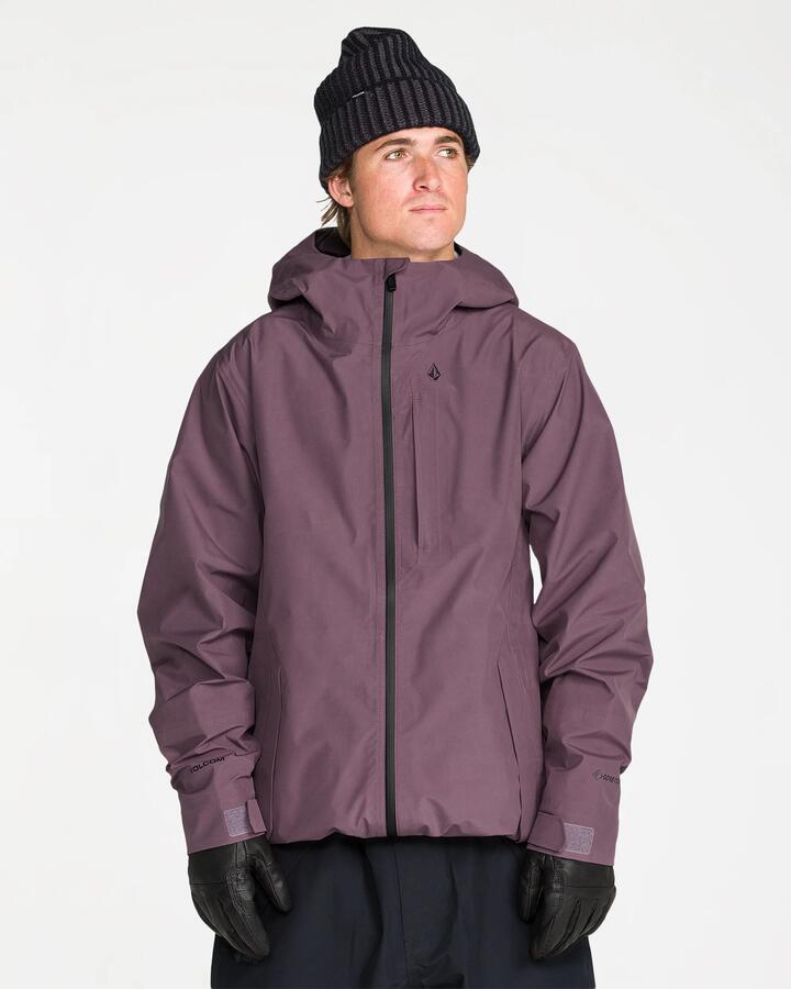 Image of Coats & Jackets. Product name - Volcom Mens Tester 3L Gore-Tex Jacket Arctic Dust in Arctic Dust colour by brand - Volcom