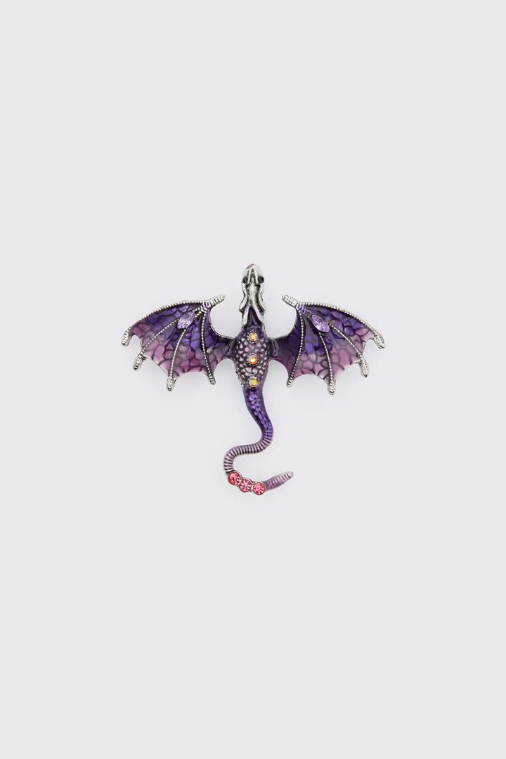 Image of Keychains. Product name - Dragon Brooch in Purple colour by brand - Dangerfield