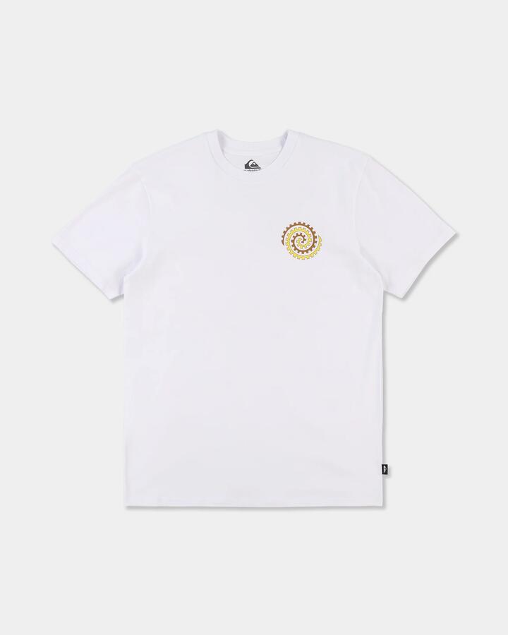 Image of T-Shirts. Product name - Quiksilver Mens Tai Uru T-Shirt White in White colour by brand - Quiksilver