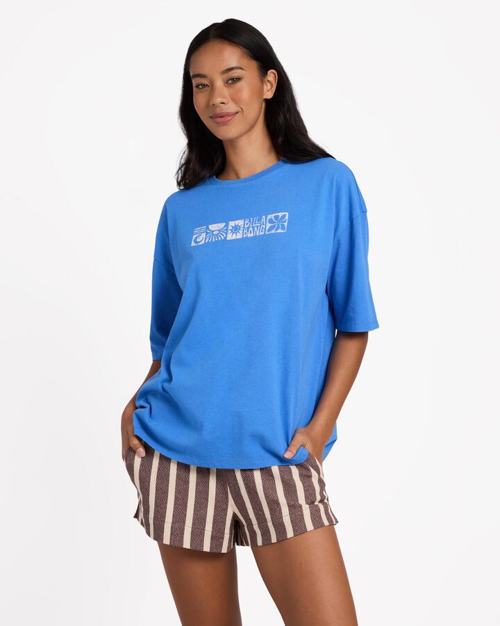 Image of T-Shirts. Product name - Billabong Womens Sun Dream T-Shirt Azure in Azure colour by brand - Billabong