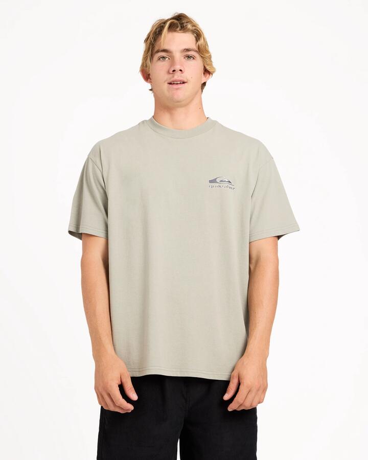 Image of T-Shirts. Product name - Quiksilver Mens Carbon T-Shirt Shadow in Shadow colour by brand - Quiksilver