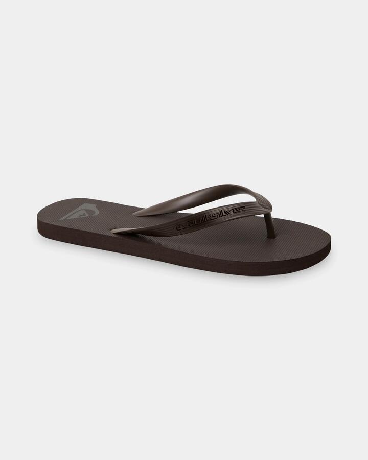 Image of Sandals. Product name - Quiksilver Mens Nias Thongs Brown in Brown colour by brand - Quiksilver