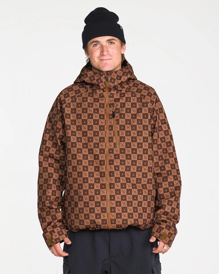 Image of Coats & Jackets. Product name - Volcom Mens 2836 Insulated Jacket Brown in Brown colour by brand - Volcom