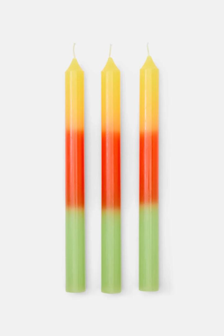 Image of Decor. Product name - Summer Shadow Green Candle S/3 in Multi colour by brand - Gorman